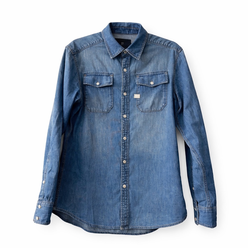 G-Star RAW Landoh Denim Western Shirt Men’s S Slim Fit